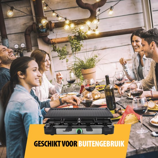 Tristar Gourmet Set - RA-2746 - 1400W - Gril 8 personnes - Inclut 8 poêles - Sans PFAS