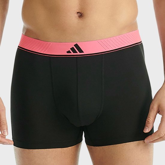 adidas Active Flex 3-Pack Boxers en Microfibre - Hommes - Sous-vêtements de sport - Stretch - Régulation de l'humidité - Noir/Gris - Taille XL