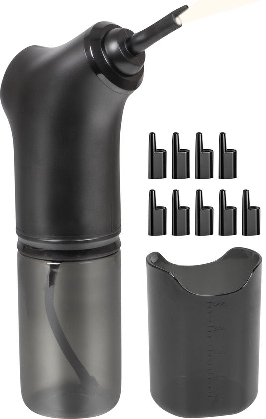 Nuvance Nettoyeur d'oreilles électrique - Extracteur de cérumen - Spray auriculaire - 9 bouchons d'oreilles - Nettoyage d'oreilles - Nettoyeur d'oreilles