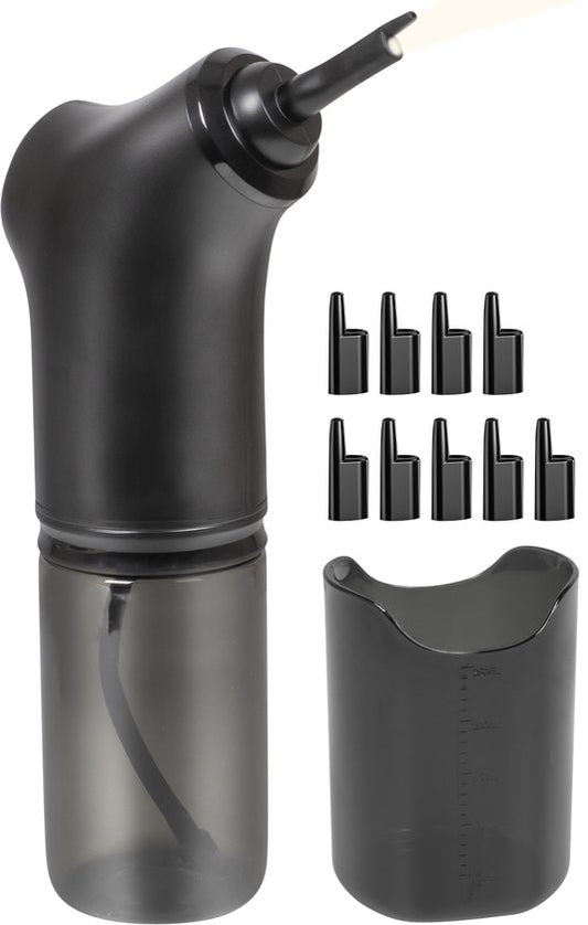 Nuvance Nettoyeur d'oreilles électrique - Extracteur de cérumen - Spray auriculaire - 9 bouchons d'oreilles - Nettoyage d'oreilles - Nettoyeur d'oreilles