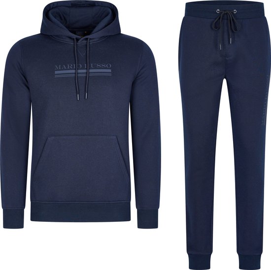 Mario Russo Tracksuit Anselm- House suit - Jogging - Hoodie - Navy - M