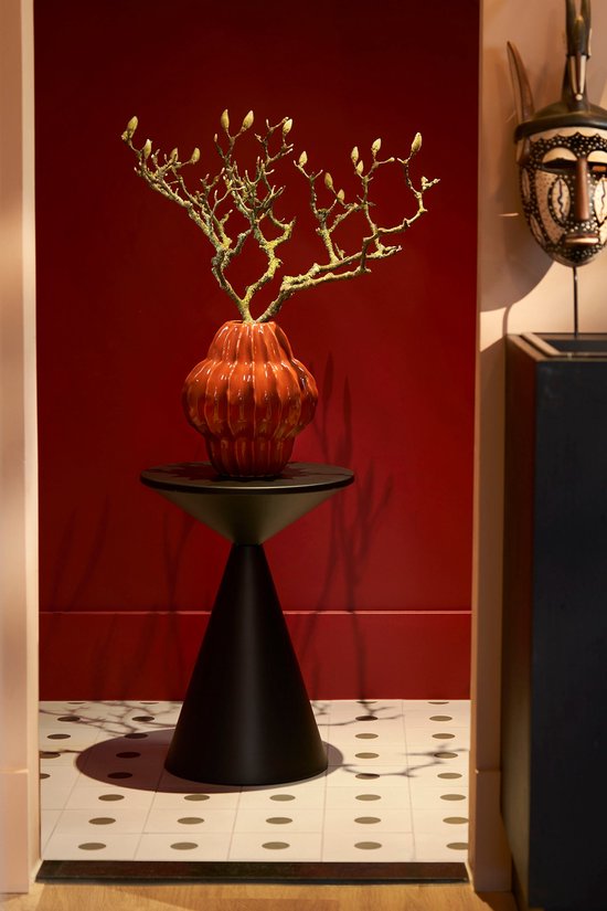 Mica Decorations Table d'appoint Royale - H55 x Ø40 cm - Métal - Noir