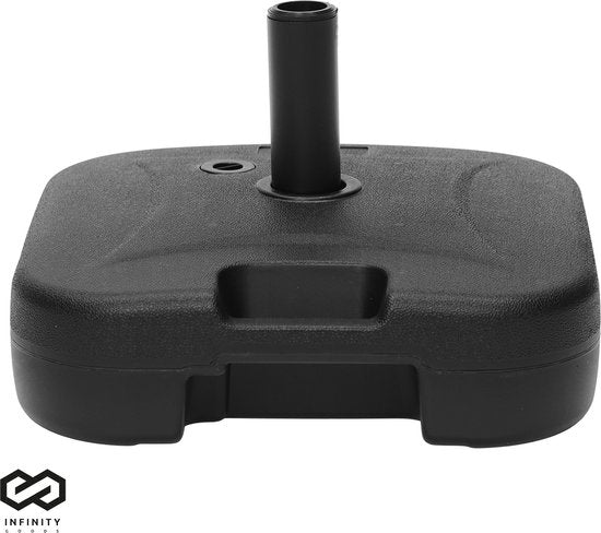 Infinity Goods Base de parasol - remplissable - 40KG - compacte et stable - support de parasol - plastique - anthracite
