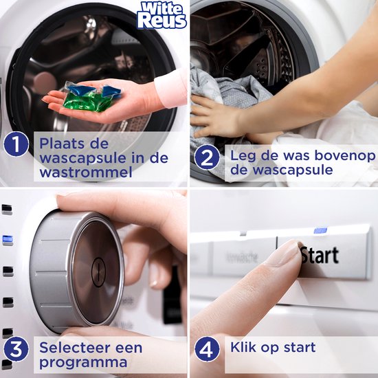White Giant Power Caps Laundry Capsules - Capsules de détergent - Advantage pack - 2x40 lavages
