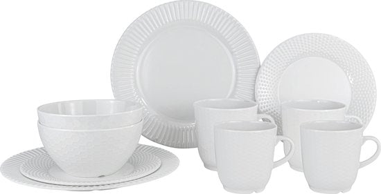 Gimex Royal Line Dinnerware - Ivoire - 16 pièces