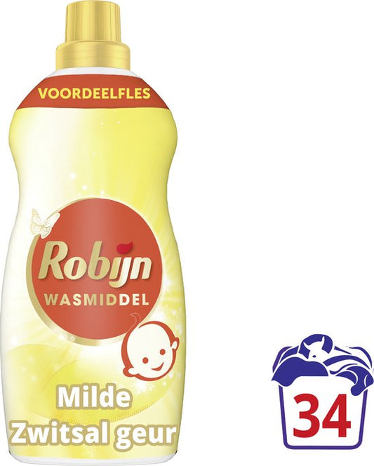 Robijn Klein & Krachtig Collections Color Zwitsal Détergent liquide 34 lavages
