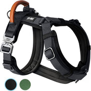Harnais Jake et Jacky pour grands chiens - anti-traction - Taille L - Noir