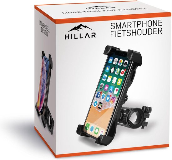Support de téléphone pour vélo Hillar - Vélo - Moto - Scooter - Noir