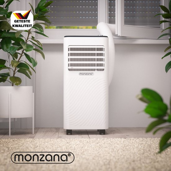 Climatiseur mobile Monzana - 7000 BTU kit fenêtre 20 à 25m² wifi timer - blanc