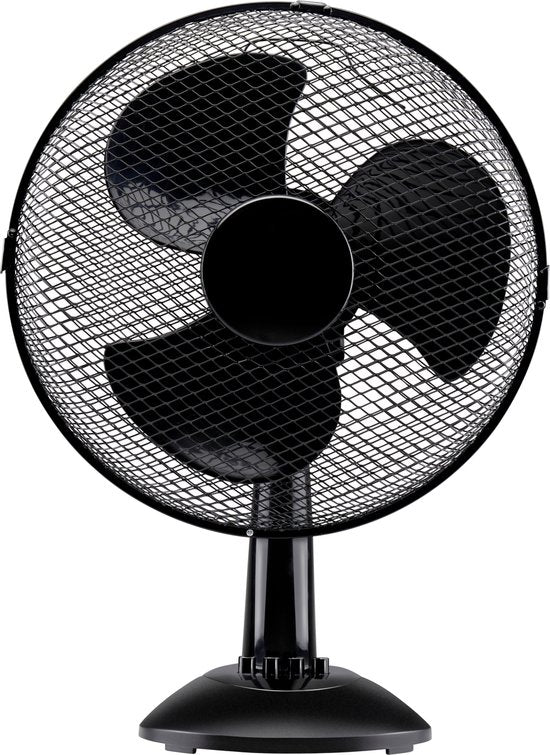 Lifetime Air Ventilateur de table 35W - Ventilateur pour table et bureau - avec poignée, 3 vitesses et fonction d'inclinaison - Silencieux 65dB - Noir