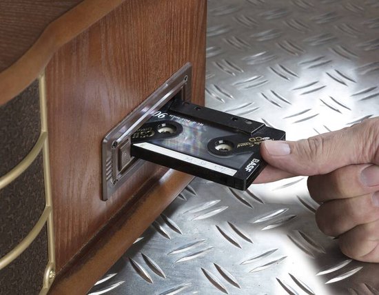 Platine vinyle - Denver - Tourne disque - Design rétro -Radio FM/AM - Radio CD Player - Bois