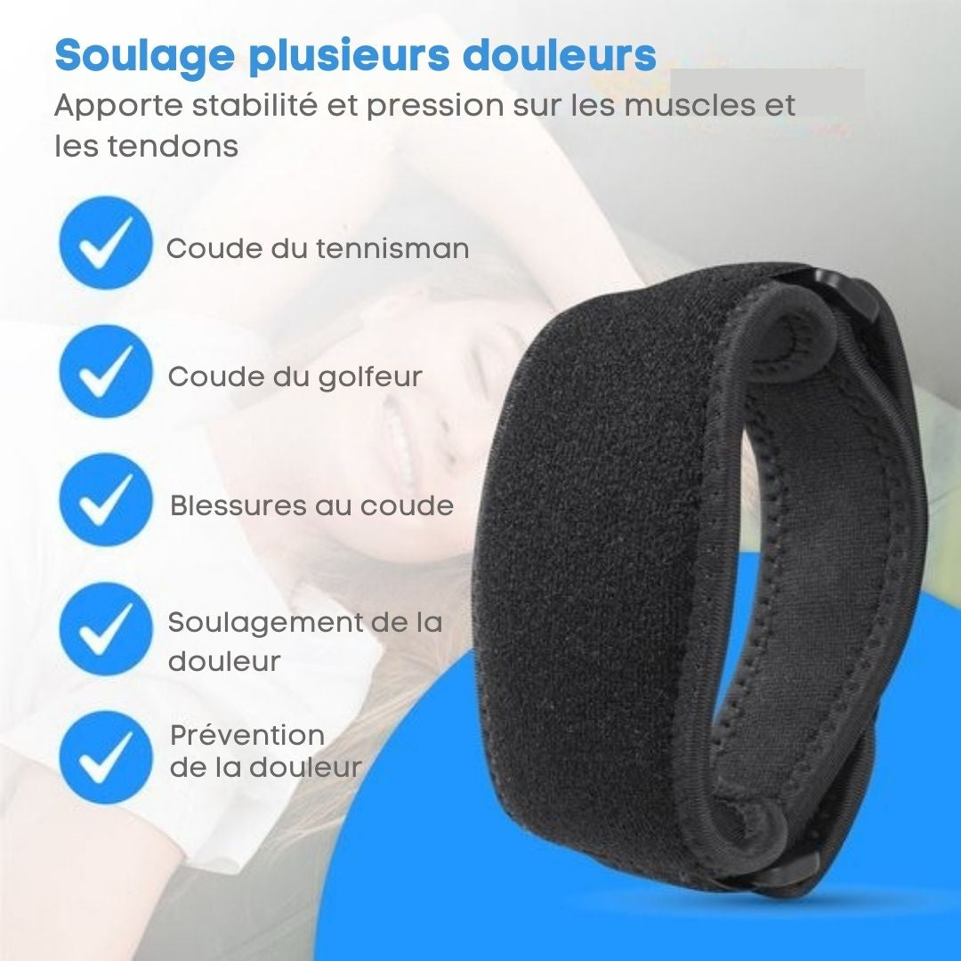Attelle de coude Nuvance - Taille unique - Attelle de bras - Attelles de coude - Flexible - Noir