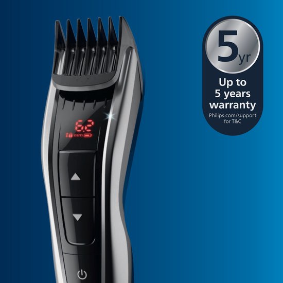 Philips series 9000 HC9420/15 - Tondeuses - Noir/argent - Avec étui de voyage