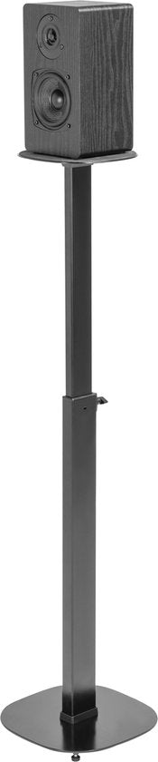 Support pour haut-parleur - VDD Gaming - Support universel au sol - Réglable en hauteur jusqu'à 117 cm avec gestion des câbles - Noir