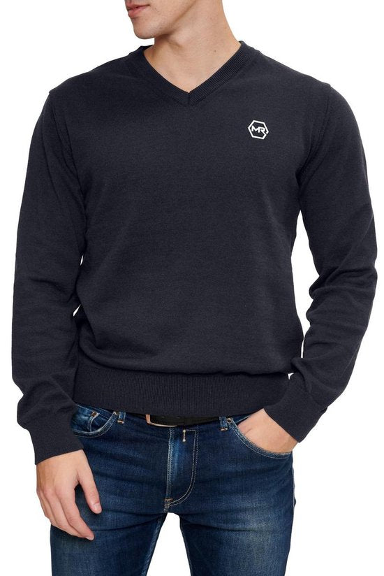 Pull Mario Russo - Marine - Taille M - Qualité italienne