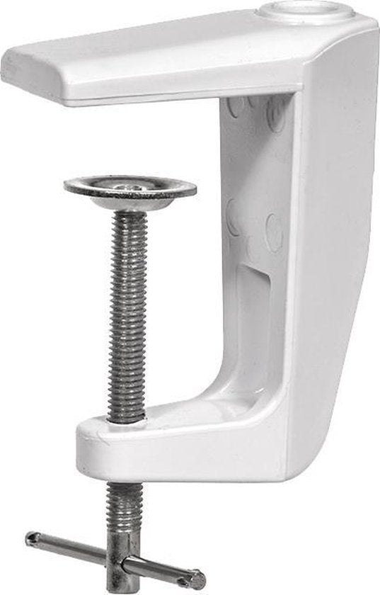Velleman Lampe de bureau avec pince, bras pivotant, interrupteur marche/arrêt, 60 cm de large, 3x 14 W, 6500 K, blanc
