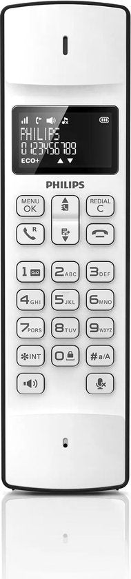 Téléphone domestique Philips Linea M4501W/01 - Téléphone DECT - 1 combiné - Blanc