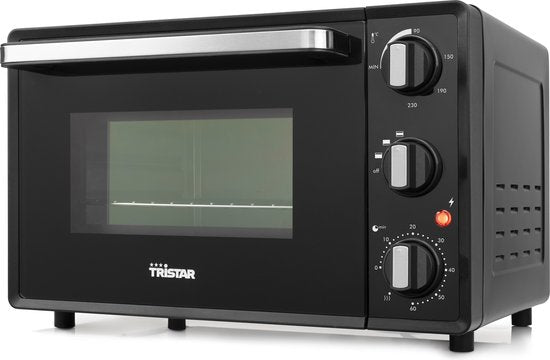 Tristar Four compact autoportant OV-3620 - Four 19 litres - 1300 watts - Chauffage par le haut et par le bas - Noir
