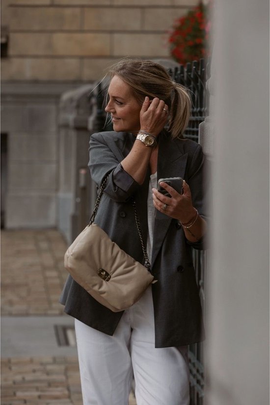 Chabo Bags - Diva Small - Sac à bandoulière - Sac à bandoulière - Cuir - Crème