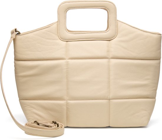 Chabo Bags - Queens Shopper - Shoulder bag - Handbag - Leather - Cream White