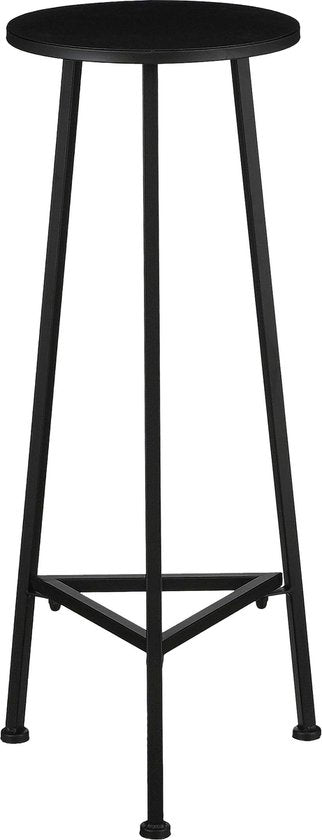 Mica Decorations Table à plantes Adine - H80 x Ø30 cm - Métal - Noir