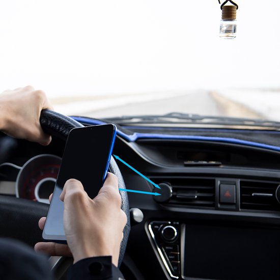 Plaques métalliques - Aimant pour voiture - Téléphones portables - Support pour téléphone de voiture - Autocollant - Sticker - Lot de 4