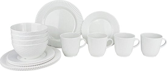 Gimex Royal Line Dinnerware - Ivoire - 16 pièces