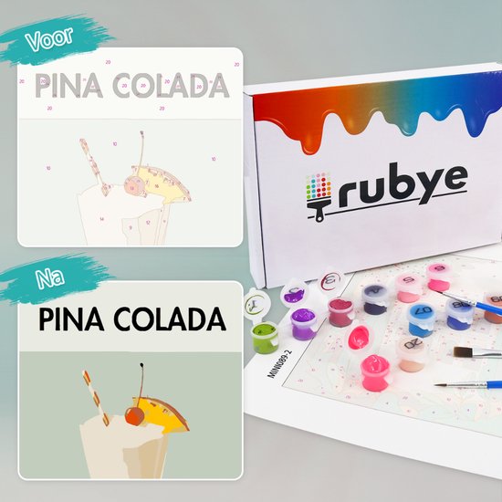 Rubye® Painting on song - Cocktail Mojito & Pina Colada - Adultes