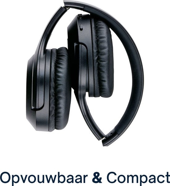 Grundig Bluetooth Headphones - Casque sans fil - Casque supra-auriculaire avec 40 heures d'autonomie de lecture - Casque sans fil avec microphone - Câble audio 3,5 mm et câble de chargement USB-C inclus.