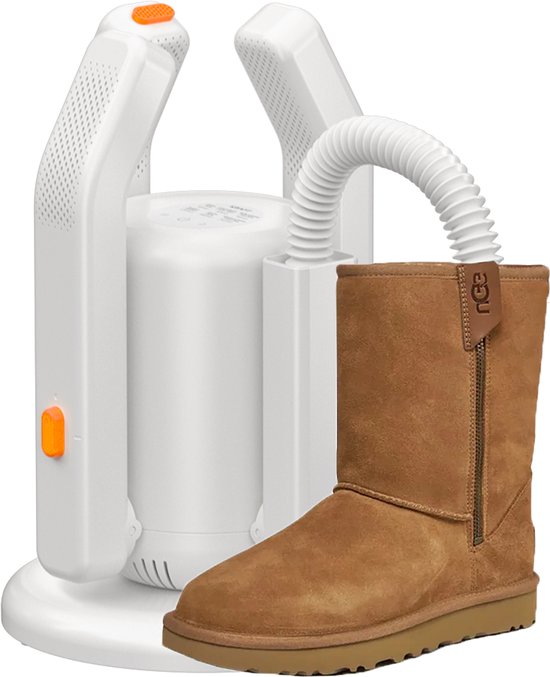 KRAFT Shoe Dryer Pro XL - Séchage de 2 paires de chaussures - Stérilisation UV - Désodorisant au sel de rose - Rafraîchisseur de chaussures - 2 tuyaux pour chaussures longues - Séchoir à chaussures bottes