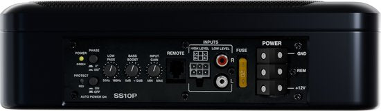 Skoov SlimBass Car Subwoofer Avec Amplificateur Intégré - 200W - Télécommande - Haut-parleurs - Sous-siège - Actif - Woofer