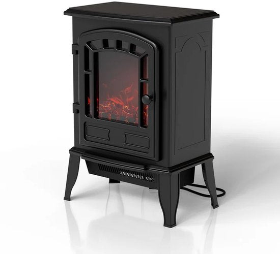 Foyer électrique - Effet de flamme inclus - Noir