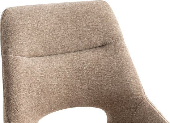 Furnihaus Chaises de salle à manger set of 2 - Tosca - Taupe - Fabric
