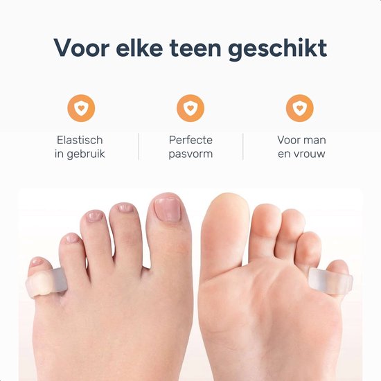 Alyze Toe Spread Silicon - 2 Pieces - Hallux Valgus Corrector - Toe Protector - Toe Spreaders - Toe Corrector - Hammer Toe Brace - Personal Care