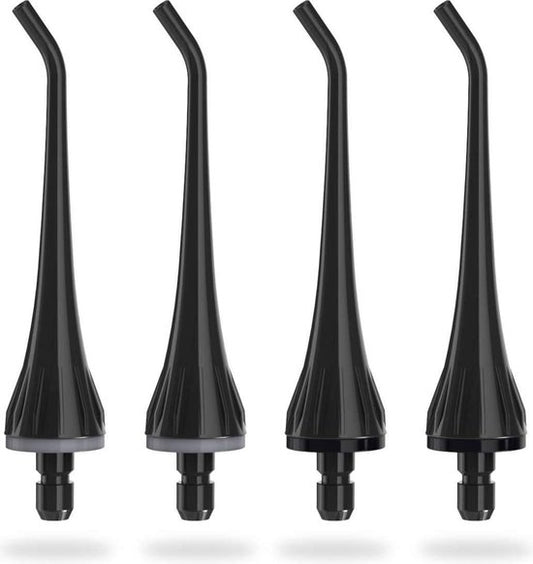 Bintoi® iSonic F500 - Accessoires pour le fil dentaire - Jet Tips - Set de remplacement pour le fil dentaire - 4 pièces - Noir
