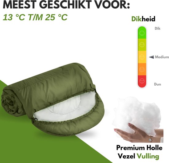 Sac de couchage momie Vertrex Tri-Season Adventure - Sacs de couchage adultes - Camping - Vert
