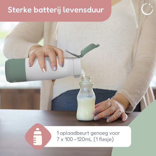 Chauffe biberon - Numsy - Thermos chauffant pour lait et eau - Sans fil - 350 ml