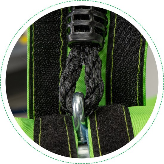 Balançoire à litière Jouet d'extérieur 100 cm vert - Balançoire pendulaire - Balançoire nid - Balançoire ronde - Nid de brebis - Charge 100 kg - Pour enfants et adultes