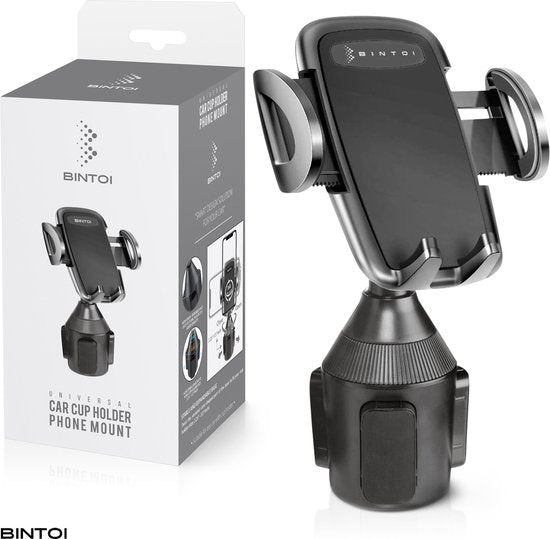 Bintoi® T300 - Supports de téléphone Accessoires de voiture intérieur - Support universel de téléphone GSM pour voiture - Support de gobelet pour voiture - Support de téléphone mobile pour voiture - Cadeau