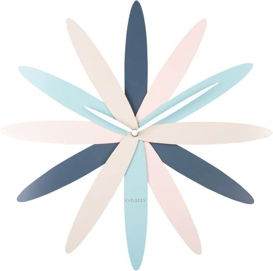 Horloge murale Karlsson Bloom - Multicolore - Ø45cm - Horloge murale moderne