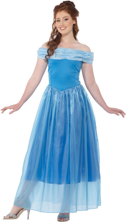 Karnival Costumes Costume de princesse bleu pour femmes Robe de princesse Robe de carnaval pour dames - Polyester - Taille M - Robe 1 pièce