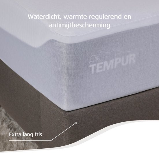 Protège-matelas - 140 x 210 x 25 cm - Imperméable - Rafraîchissant - Anti-acariens - Anti-allergique - TENCEL rafraîchissant