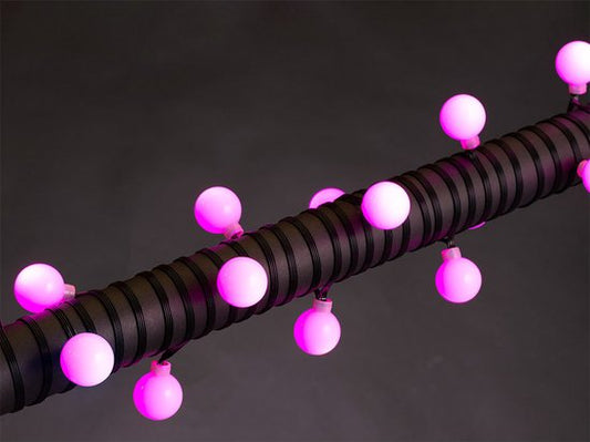 Vellight Cursa LED, guirlande lumineuse, 8 m, 15 LED, RVB, câble noir, pour l'intérieur, Bluetooth, 12 V