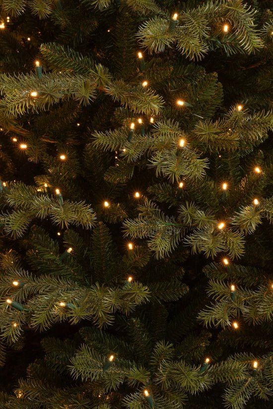 Black Box Trees Clive Artificial Christmas Tree with LED Lights - H215 x Ø142 cm - Vert