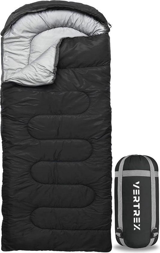 Vertrex Peak Comfort Mummy Sleeping Bag Extra Warm - Sacs de couchage adultes - Camping - Black