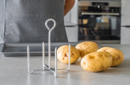 Kitchencraft Grille de four Pommes de terre 12,5 X 14,5 cm Aluminium Argent