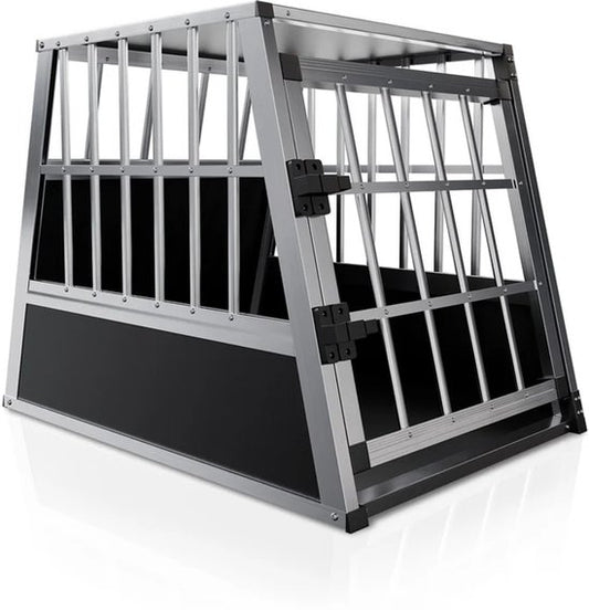 Juskys Boîte de transport pour chiens en aluminium - L