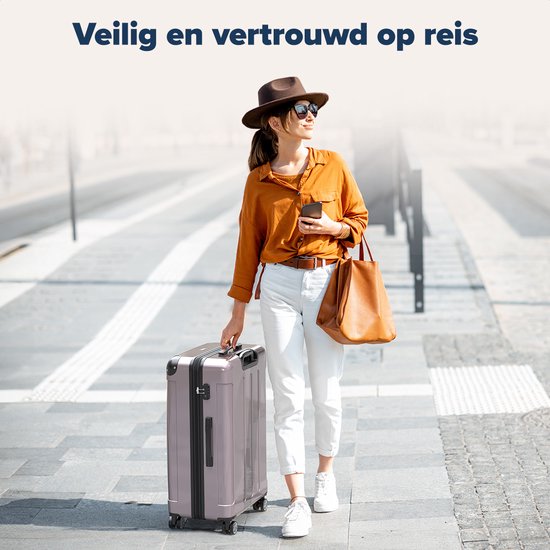 TRVLMORE Set de valises - 2 pièces - 45L Hand Luggage + 115L Spacious Luggage - TSA Lock - Lightweight - Travel Suitcase Set - Rose Gold