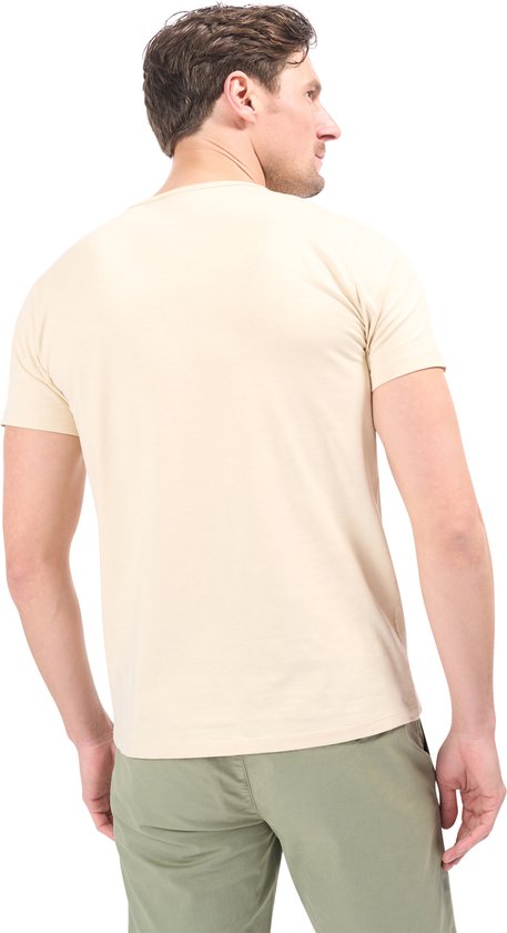 T-shirt Mario Russo - T-shirts hommes - Coton - XL- Beige