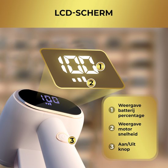 MostEssential Premium Electric Lint Remover LR218 - Tondeuse à charpie - Fonction de charge rapide USB-C - Sans fil - Batterie 2000 mAh - 17 000 RPM - Édition DOUBLE Lame